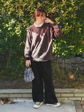 「アイテム（ソックス/靴下）」を使った、ゆーきさん（レディース・160cm）の秋コーディネート