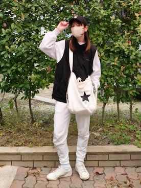 「アイテム（レッグウェア）」を使った、ゆーきさん（レディース・160cm）の秋コーディネート