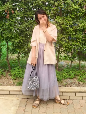 「アイテム（リング）」を使った、ゆーきさん（レディース・160cm・30代）の夏コーディネート