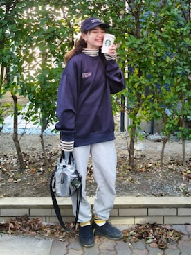 「アイテム（レッグウェア）」を使った、ゆーきさん（レディース・160cm）の冬コーディネート