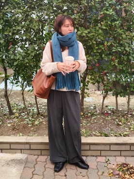 「アイテム（ソックス/靴下）」を使った、ゆーきさん（レディース・160cm）の秋コーディネート