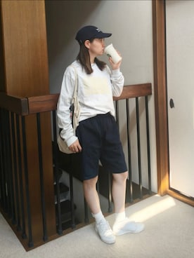 「アイテム（ソックス/靴下）」を使った、ゆーきさん（レディース・160cm）の秋コーディネート