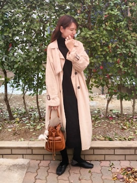 「アイテム（リング）」を使った、ゆーきさん（レディース・160cm）の秋コーディネート