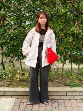 「アイテム（レッグウェア）」を使った、ゆーきさん（レディース・160cm）の秋コーディネート