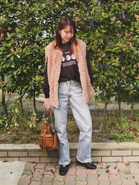 「アイテム（アクセサリー）」を使った、ゆーきさん（レディース・160cm）の秋コーディネート