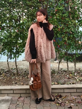 「アイテム（チノパンツ）」を使った、ゆーきさん（レディース・160cm）の秋コーディネート