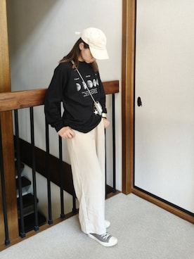 「アイテム（リング）」を使った、ゆーきさん（レディース・160cm）の秋コーディネート