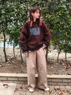 「アイテム（水筒）」を使った、ゆーきさん（レディース・160cm）の冬コーディネート