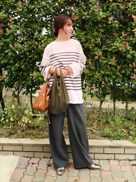 「アイテム（アクセサリー）」を使った、ゆーきさん（レディース・160cm）の秋コーディネート