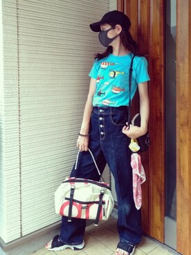 メッセンジャーバッグを使った 男の子ママ の人気ファッションコーディネート Wear