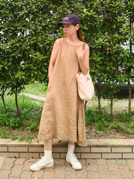 「アイテム（キャップ）」を使った、ゆーきさん（レディース・160cm・30代）の秋コーディネート