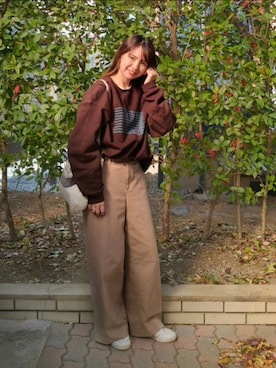 「アイテム（アクセサリー）」を使った、ゆーきさん（レディース・160cm）の秋コーディネート