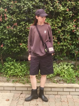 「アイテム（スウェット）」を使った、ゆーきさん（レディース・160cm）の秋コーディネート
