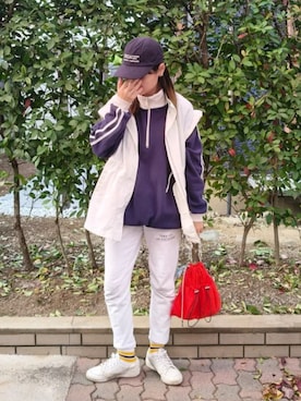 「アイテム（レッグウェア）」を使った、ゆーきさん（レディース・160cm）の秋コーディネート