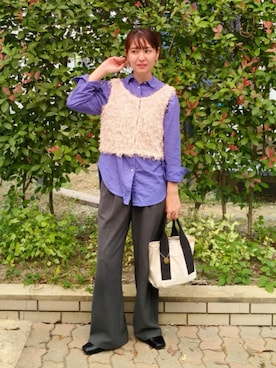 「アイテム（パンツ）」を使った、ゆーきさん（レディース・160cm）の秋コーディネート