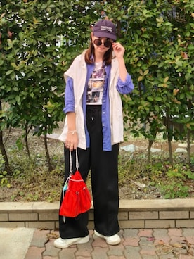 「アイテム（レッグウェア）」を使った、ゆーきさん（レディース・160cm）の秋コーディネート