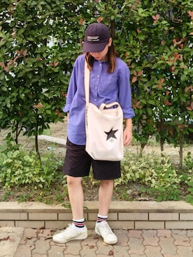 「アイテム（シャツ/ブラウス）」を使った、ゆーきさん（レディース・160cm）の秋コーディネート