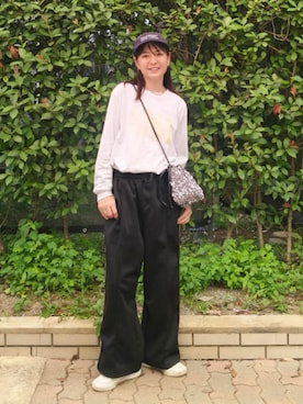 「アイテム（リング）」を使った、ゆーきさん（レディース・160cm）の秋コーディネート