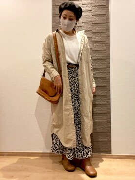 「ニコアンド」｜「アイテム（シャツワンピース）」を使った、aaaさん（レディース・156cm）の秋コーディネート