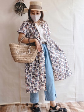 「COOLなこのコが仲間入り」｜「アイテム（シャツワンピース）」を使った、aaaさん（レディース・156cm）の夏コーディネート