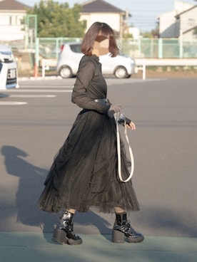 「AMERI」｜「アイテム（キャミソール）」を使った、yさん（レディース・164cm）の夏コーディネート