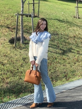 LE CIEL BLEU(ルシェルブルー)の「Tape Detail Knit Cardigan ...