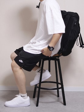 「NIKE（ナイキ）のアイテム（パンツ）」を使った、しんごさん（メンズ・175cm）の夏コーディネート