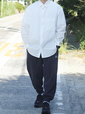 「HOOK（フック）のアイテム（パンツ）」を使った、しんごさん（メンズ・175cm）の春コーディネート