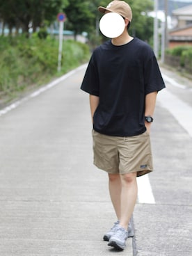 「Reebok（リーボック）のアイテム」を使った、しんごさん（メンズ・175cm）の夏コーディネート