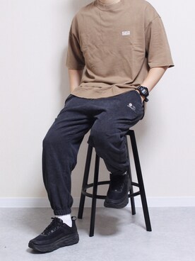 「HOOK（フック）のアイテム（パンツ）」を使った、しんごさん（メンズ・175cm）の夏コーディネート