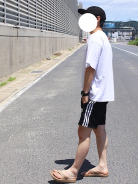 「Saturdays NYC（サタデーズ ニューヨークシティ ）のアイテム（帽子）」を使った、しんごさん（メンズ・175cm）の夏コーディネート