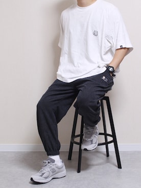 「HOOK（フック）のアイテム（パンツ）」を使った、しんごさん（メンズ・175cm）の夏コーディネート