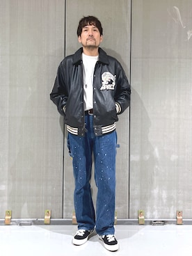 「AVIREX（アヴィレックス）のアイテム（アクセサリー）」を使った、K.ODAさん（メンズ・178cm）の秋コーディネート