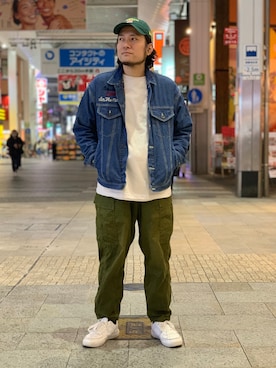 「AVIREX（アヴィレックス）のアイテム（財布/小物）」を使った、K.ODAさん（メンズ・178cm）の冬コーディネート