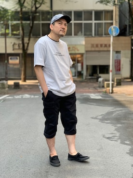 「COOLなこのコが仲間入り」｜「アイテム（スリッポン）」を使った、K.ODAさん（メンズ・178cm）の夏コーディネート