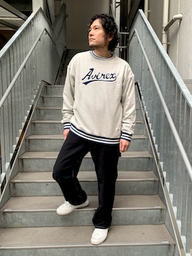 「アイテム（フレグランス、ブルー系）」を使った、K.ODAさん（メンズ・178cm）の冬コーディネート