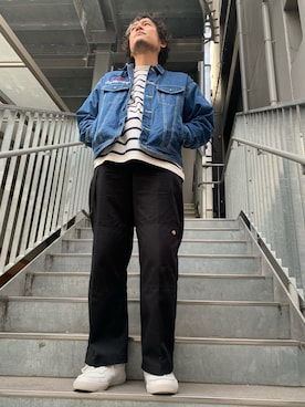 「AVIREX（アヴィレックス）のアイテム（財布/小物）」を使った、K.ODAさん（メンズ・178cm）の冬コーディネート