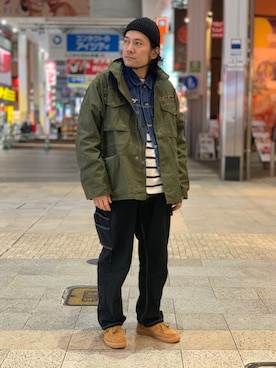 「アイテム（香水、ブルー系）」を使った、K.ODAさん（メンズ・178cm）の春コーディネート