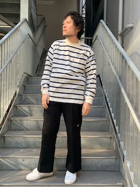 「AVIREX（アヴィレックス）のアイテム（腕時計）」を使った、K.ODAさん（メンズ・178cm）の冬コーディネート