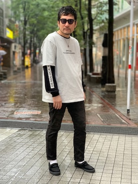 「アイテム（フレグランス）」を使った、K.ODAさん（メンズ・178cm）の夏コーディネート