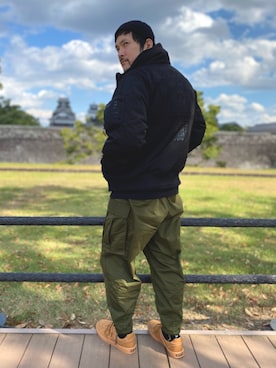 「AVIREX（アヴィレックス）のアイテム（PC・スマホグッズ/家電）」を使った、K.ODAさん（メンズ・178cm）の秋コーディネート