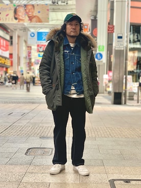 「AVIREX（アヴィレックス）のアイテム（フレグランス）」を使った、K.ODAさん（メンズ・178cm）の冬コーディネート