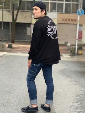 「AVIREX（アヴィレックス）のアイテム（腕時計）」を使った、K.ODAさん（メンズ・178cm）の秋コーディネート