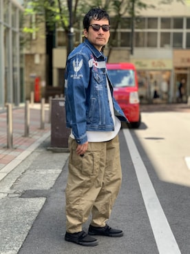 「アイテム（フレグランス）」を使った、K.ODAさん（メンズ・178cm）の夏コーディネート
