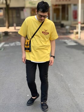 「COOLなこのコが仲間入り」｜「アイテム（スリッポン）」を使った、K.ODAさん（メンズ・178cm）の夏コーディネート
