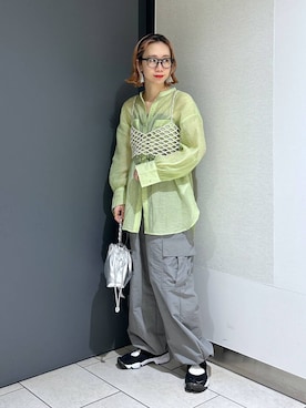 「アイテム（その他トップス）」を使った、milkさん（レディース・160cm）の春コーディネート