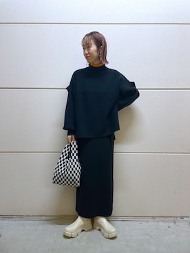 「カラータートル」｜milkさん（レディース・160cm）の秋コーディネート