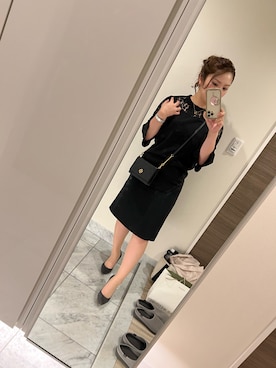 「NANO universe（ナノユニバース）のアイテム（ワンピース/ドレス）」を使った、mさん（レディース・160cm）の秋コーディネート