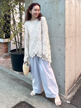 「サンダルコーデ」｜YUKINAさん（レディース・155cm）の春コーディネート