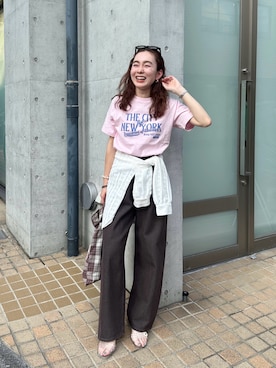 「GOOD ROCK SPEED（グッドロックスピード）のアイテム」を使った、YUKINAさん（レディース・155cm）の夏コーディネート
